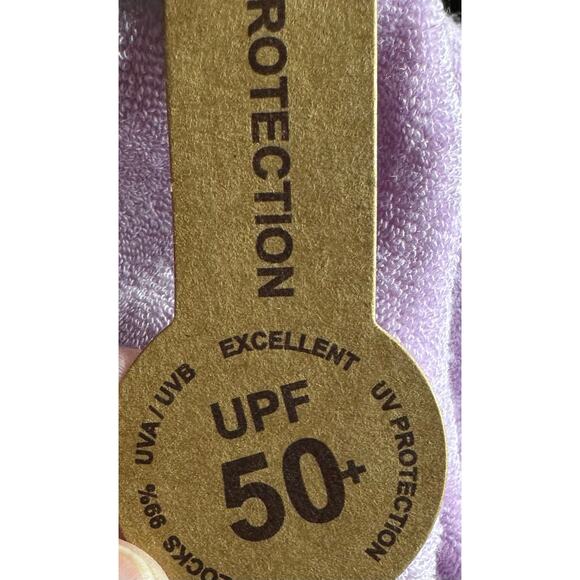 C.C Packable Bucket UPF 50 Sun Hat Terry Cloth Lavender New with tags - Picture 6 of 6